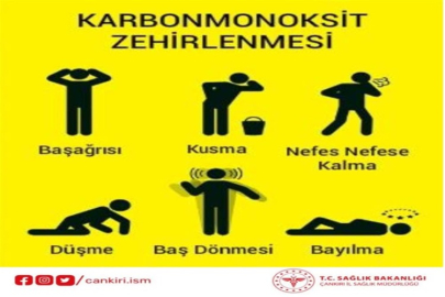 KARBONMONOKSİT ZEHİRLENMELERİNE DİKKAT