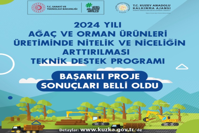 AĞAÇ VE ORMAN ÜRÜNLERİ TEKNİK DESTEK PROGRAMI BAŞARILI PROJELERİ BELLİ OLDU
