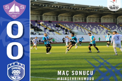 ÇANKIRI FK, SİNOP DEPLASMANINDAN 1 PUAN İLE DÖNDÜ