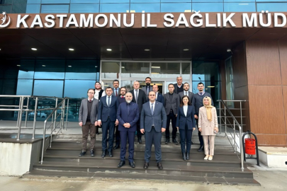 İL SAĞLIK MÜDÜRÜ SARIKAYA, KASTAMONU İL SAĞLIK MÜDÜRLÜĞÜ'NÜ ZİYARET ETTİ