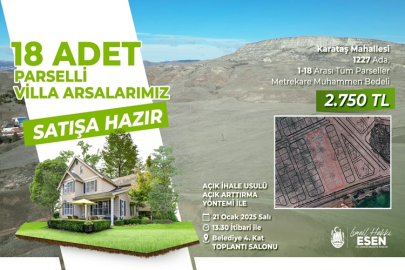 18 ADET PARSELLİ VİLLA ARSASI SATIŞA HAZIR