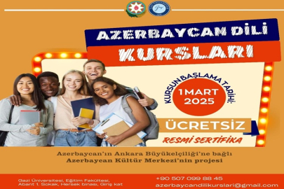 AZERBAYCAN DİLİ KURSLARINA KAYITLAR BAŞLIYOR
