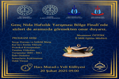 "GENÇ NİDA HAFIZLIK" YARIŞMASINA DAVET