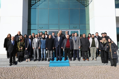 TİGAD TEMSİLCİSİ 110 GAZETECİ ÇANKIRI VALİSİ TAŞOLAR'I ZİYARET ETTİ