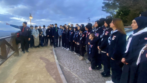 SERGENÇ İZCİLERİ RAMAZAN HİLALİNİ GÖZLEMLEDİ