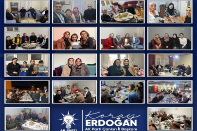 AK PARTİ HEYETİ RAMAZAN AYINDA ÇANKIRI'DA 4 BİN 100 HANEYE MİSAFİR OLDU