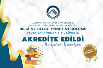 ÇAKÜ BİLGİ VE BELGE YÖNETİMİ PROGRAMINA 5 YILLIK FEDEK AKREDİTASYONU