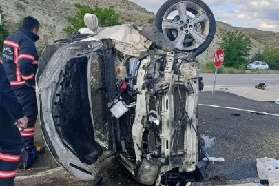 ÇANKIRI'DA FECİ KAZA, 1 ÖLÜ 3 YARALI...