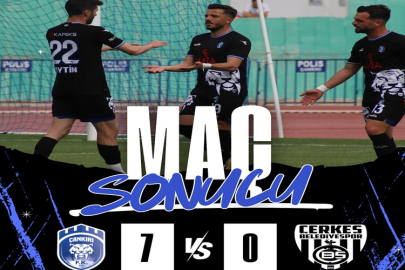 ÇANKIRI FK BAL LİGİ BARAJ MAÇINDA ÇERKEŞ BELEDİYESPORU EZDİ GEÇTİ