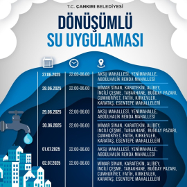 ÇANKIRI'DA DÖNÜŞÜMLÜ SU UYGULAMASI