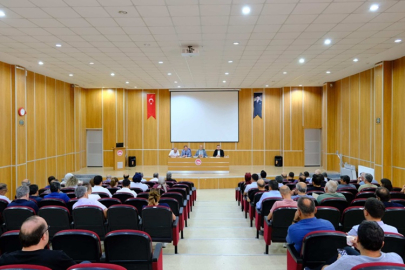 ÇANKIRI'DA OKUL VE KURUM MÜDÜRLERİ YIL SONU TOPLANTISINDA BİR ARAYA GELDİ