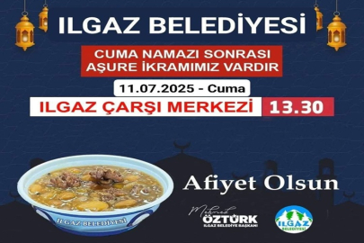ILGAZ BELEDİYESİ'NİN GELENEKSEL AŞURE İKRAMI 11 TEMMUZ'DA