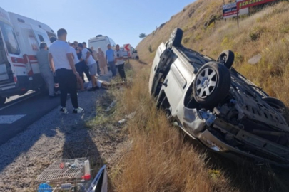 ÇERKEŞ'TE TAKLA ATAN ARAÇTA BİR KİŞİ HAYATINI KAYBETTİ