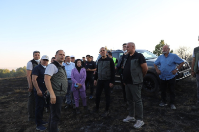 ATKARACALAR'DA ÇIKAN ORMAN YANGINI BÜYÜMEDEN SÖNDÜRÜLDÜ