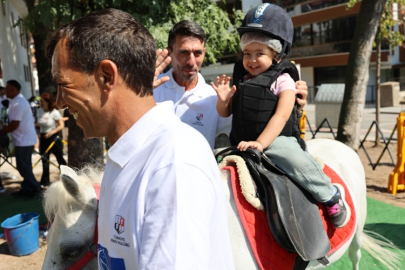 ÇANKIRILI MİNİKLER İLK ATA BİNME HEYECANINI PONY KULÜP İLE YAŞADI
