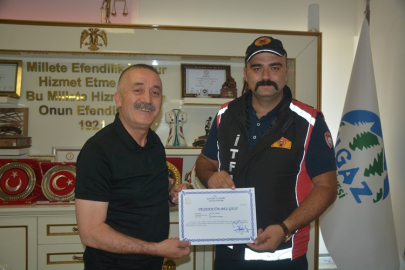YEŞİL VATANIN BEKÇİLERİNE TEŞEKKÜR BELGELERİ TAKDİM EDİLDİ
