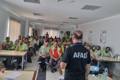 ÇANKIRI AFAD'DAN ŞABANÖZÜ KAPEKS KİMYA PERSONELİNE AFET VE YANGIN EĞİTİMİ