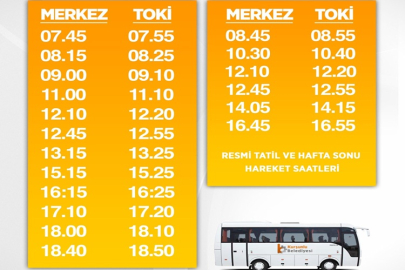 KURŞUNLUDA ŞEHİR İÇİ ULAŞIMDA SERVİS SAATLERİ YENİLENDİ