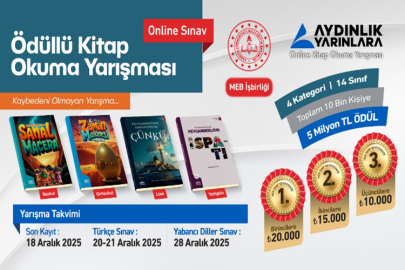 AYDINLIK YARINLARA KİTAP OKUMA YARIŞMASI BAŞLADI!