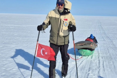 KUTUP FATİHİ ALİ RIZA BİLAL, GRÖNLAND'I AŞTI...