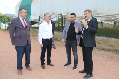 ILGAZ İLÇE STADYUMU YENİLENİYOR, FUTBOL TUTKUNLARI MODERN BİR SAHAYA KAVUŞUYOR...