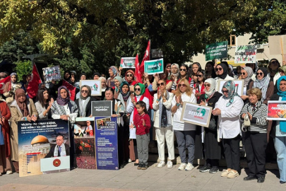 ÇANKIRILI KADINLARDAN GAZZE İÇİN SESSİZ AMA GÜÇLÜ MESAJ