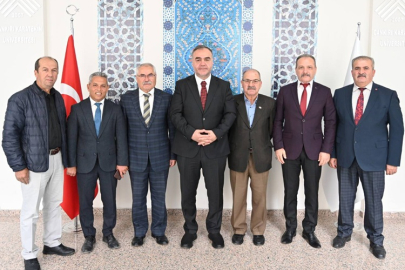 TÜRKAV BAŞKANI BÖLÜKBAŞI, ÇAKÜ REKTÖRÜ KARATAŞ'I ZİYARET ETTİ...