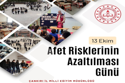 ÇANKIRI'DA ÖĞRENCİLERDEN GERÇEKÇİ TATBİKAT