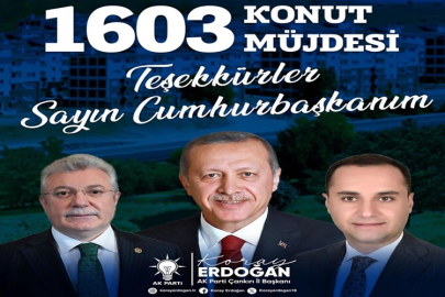 ÇANKIRI'YA 1.603 KONUTLUK DEV YATIRIM