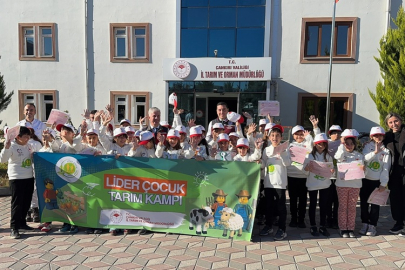 LİDER ÇOCUKLAR TARIMI VE KOOPERATİFÇİLİĞİ YERİNDE ÖĞRENDİ