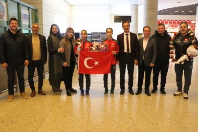 ÇANKIRI'NIN ALTIN KIZLARINA ESENBOĞA'DA COŞKULU KARŞILAMA