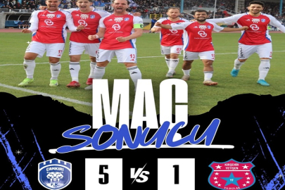ÇANKIRI FK 5-1'LİK ZAFERLE LİDERLİK KOLTUĞUNA OTURDU