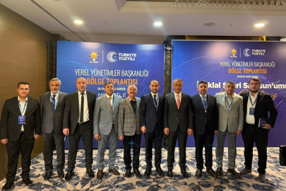 İL BAŞKANI ERDOĞAN VE AK PARTİLİ BELEDİYE BAŞKANLARI SAMSUN'DA