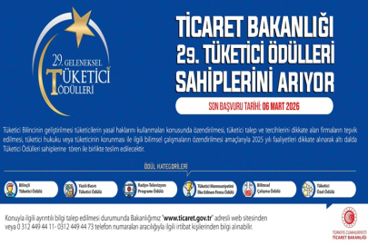 29. KEZ VERİLECEK OLAN TÜKETİCİ ÖDÜLLERİ, SAHİPLERİNİ ARIYOR!