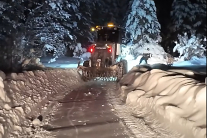 ÇANKIRI'DA KAR ALARMI, İL ÖZEL İDARESİ EKİPLERİ 7/24 SAHADA
