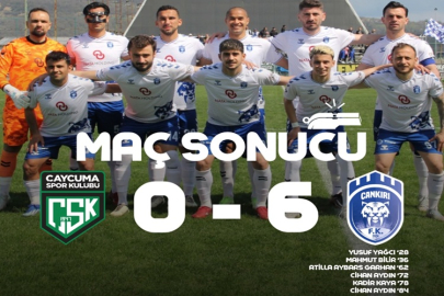 ÇANKIRI FK DEPLASMANDA AVS ÇAYCUMASPOR'A GOL OLDU YAĞDI