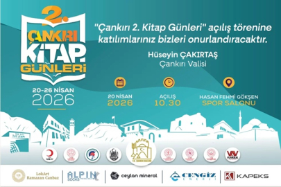 2. ÇANKIRI KİTAP GÜNLERİ 20 NİSAN PAZARTESİ BAŞLIYOR