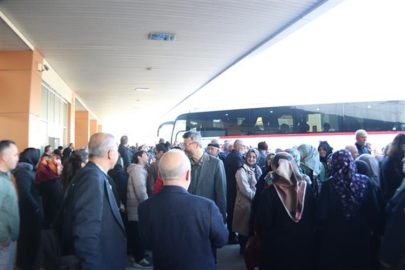 150 KİŞİLİK KAFİLE KUTSAL TOPRAKLARA UĞURLANDI