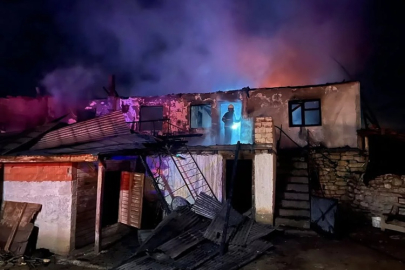 GERMECE KÖYÜNDEKİ YANGIN FACİASI UCUZ ATLATILDI