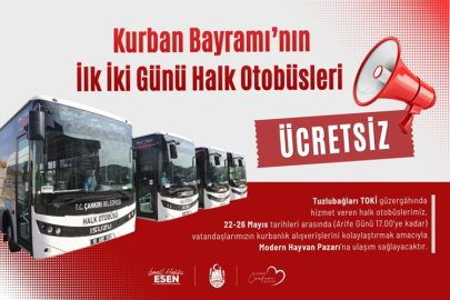 BAYRAMIN İLK 2 GÜNÜ ÇANKIRI'DA TOPLU TAŞIMA ÜCRETSİZ