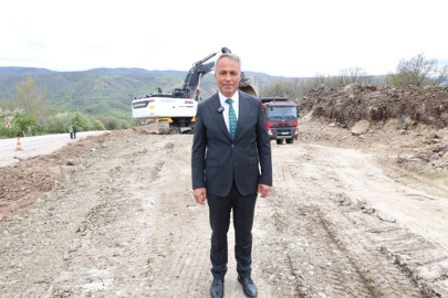KIZILCAHAMAM - ÇERKEŞ YOLUNDA ÇALIŞMALAR BAŞLADI