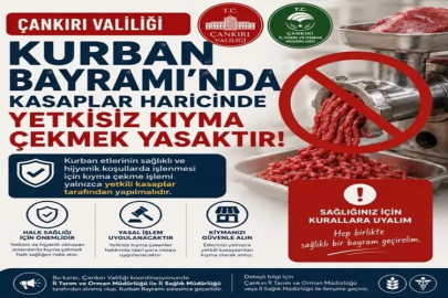 KURBAN BAYRAMINDA KASAPLAR HARİCİNDE YETKİSİZ KIYMA ÇEKMEK YASAKTIR