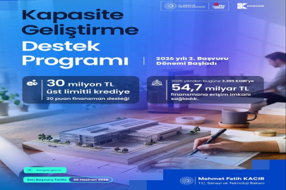 KOSGEB'DEN 30 MİLYON TL'LİK FIRSAT
