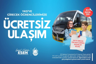 SINAVA GİRECEK ÖĞRENCİLERE ULAŞIM 2 GÜN ÜCRETSİZ