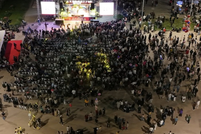 ELDİVAN KİRAZ FESTİVALİNDE ALANDA ADIM ATACAK YER KALMADI