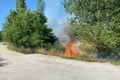 ÇANKIRI'DA KORKUTAN ARAZİ YANGINI