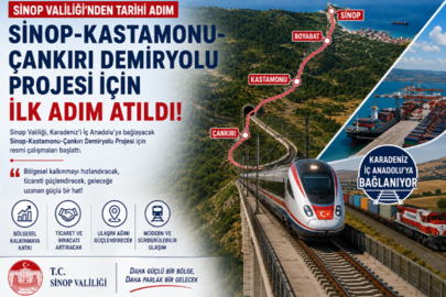 SİNOP'TAN ÇANKIRI'YA DEMİRYOLU HEYECANI