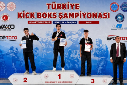 ÇANKIRILI KAYRA GÜL KİCK BOKSTA TÜRKİYE ÜÇÜNCÜSÜ OLDU