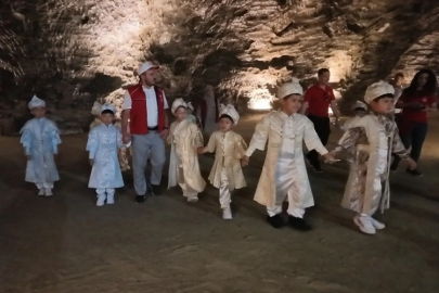 41 ÇOCUK İÇİN YERİN 150 METRE ALTINDA UNUTULMAZ ŞÖLEN