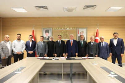 ELDİVAN'DA 31 MİLYONLUK DEV PAZAR PROJESİ İÇİN İMZALAR AÇILDI